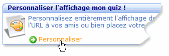 Personnaliser le quiz à vos couleurs !